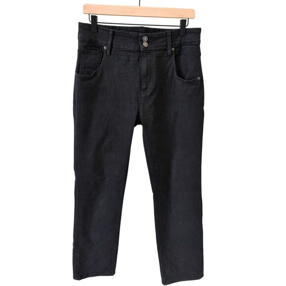 Hudson Jeans Denim - Hudson Jeans Black Flap Pocket Crops size 8